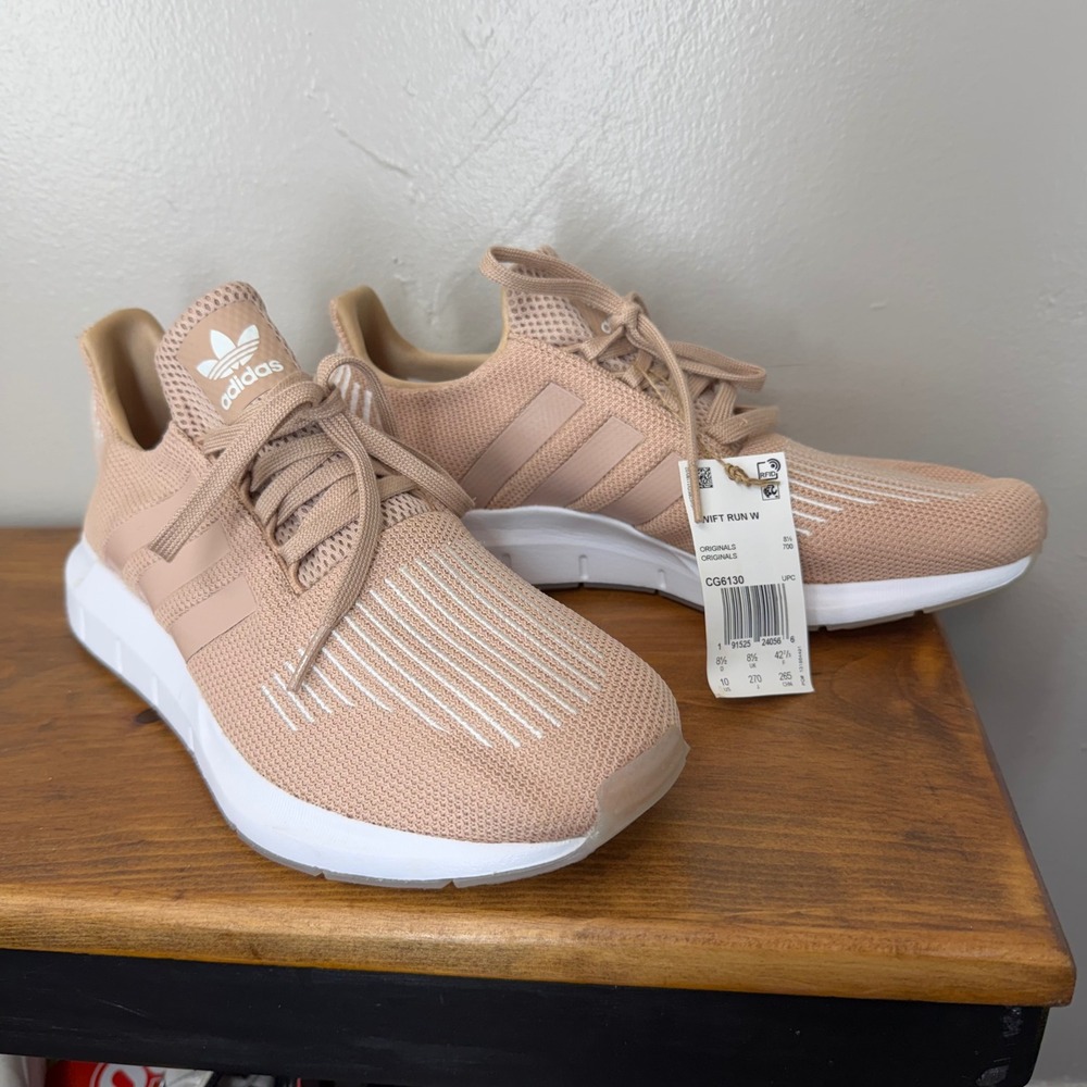 Adidas Originals Swift Run W Ash Pearl Pink Sneakers CG6130 Womens 10